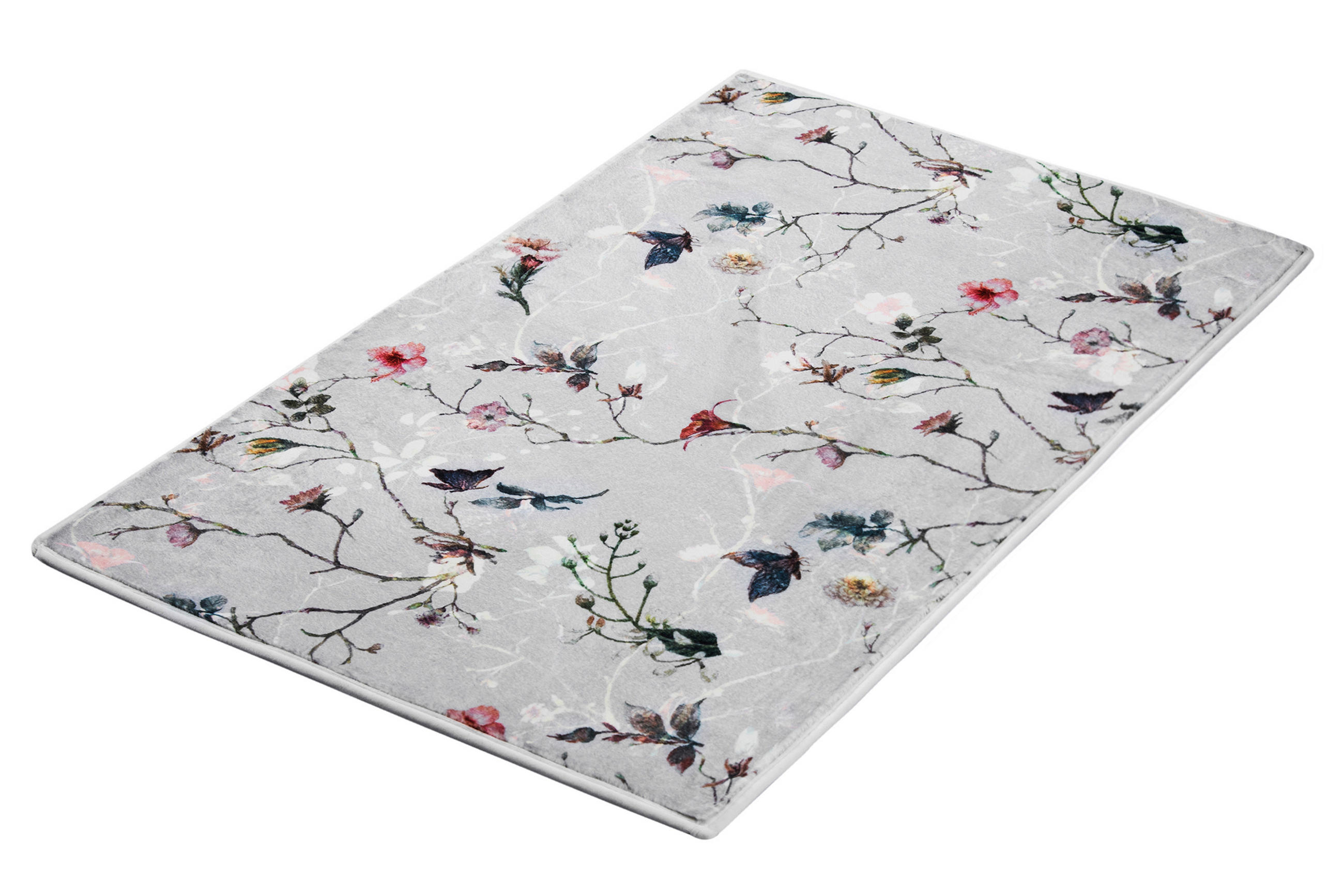 Kleine Wolke Badteppich Flores Mehrfarbig 90x60 cm