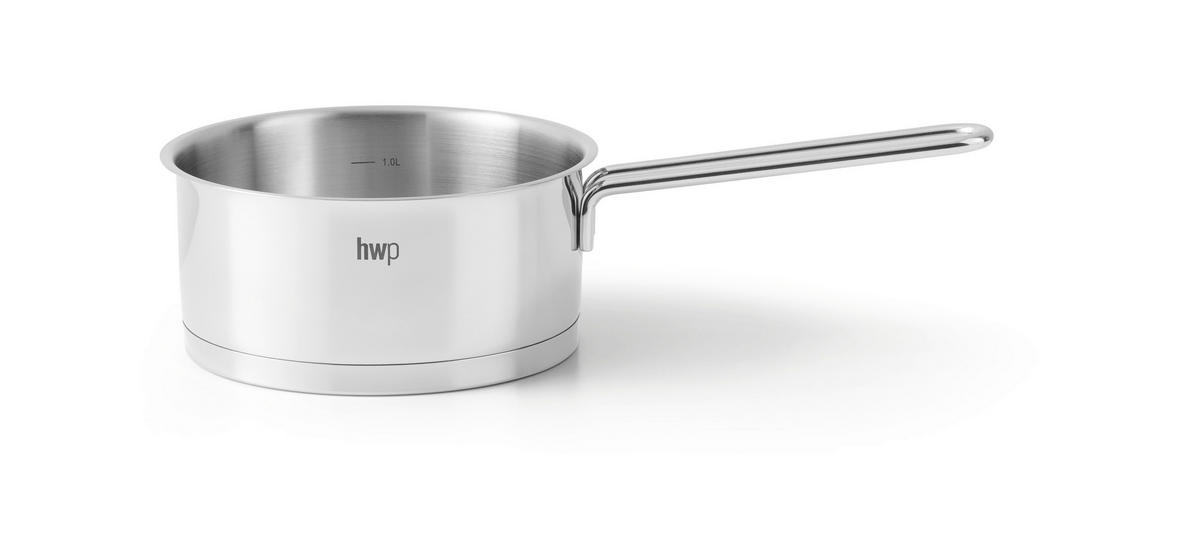 STIELKASSEROLLE Perfect Cooking 1 l  - Edelstahlfarben, Basics, Metall (16/7,5cm) - Homeware Profession.