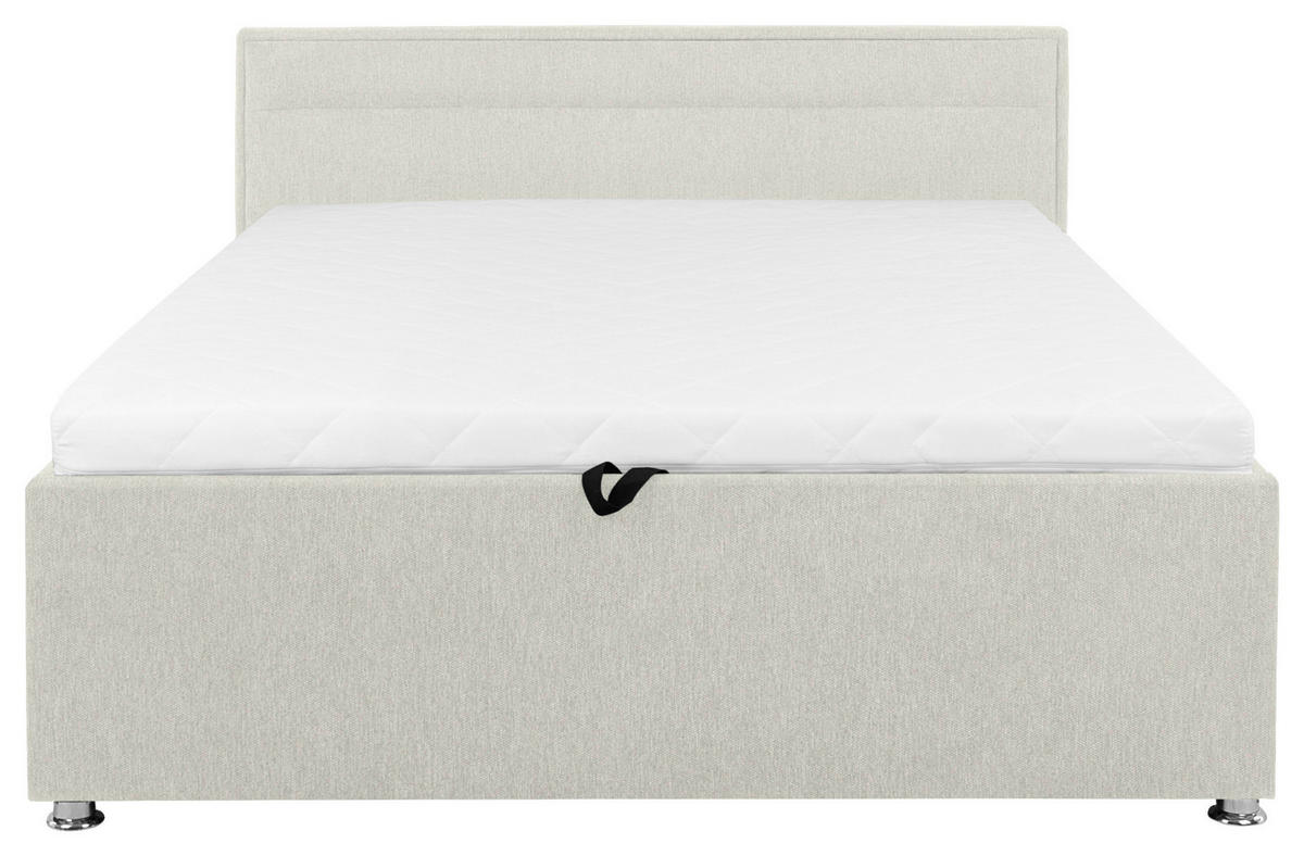 POLSTERBETT Lattenrost, Bettkasten Creme 140/200 cm  - Creme, MODERN, Holz/Kunststoff (140/200cm) - MID.YOU