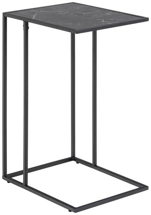 POMOĆNI STOLIĆ crna drvni materijal - crna, Design, drvni materijal/metal (43/35/63cm) - Hom`in