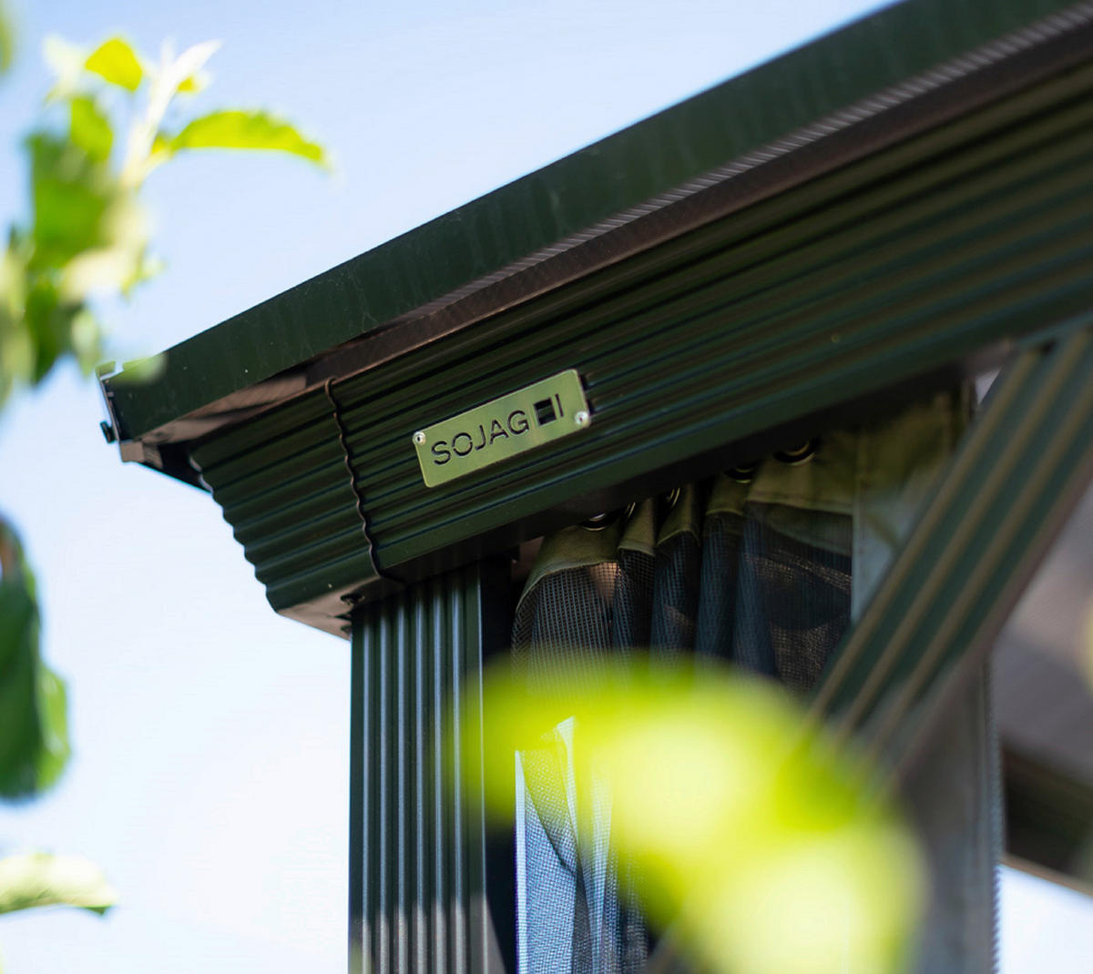 PAVILLON 298/261/298 cm Aluminium  - Anthrazit, Basics, Kunststoff/Metall (298/261/298cm) - Ambia Garden