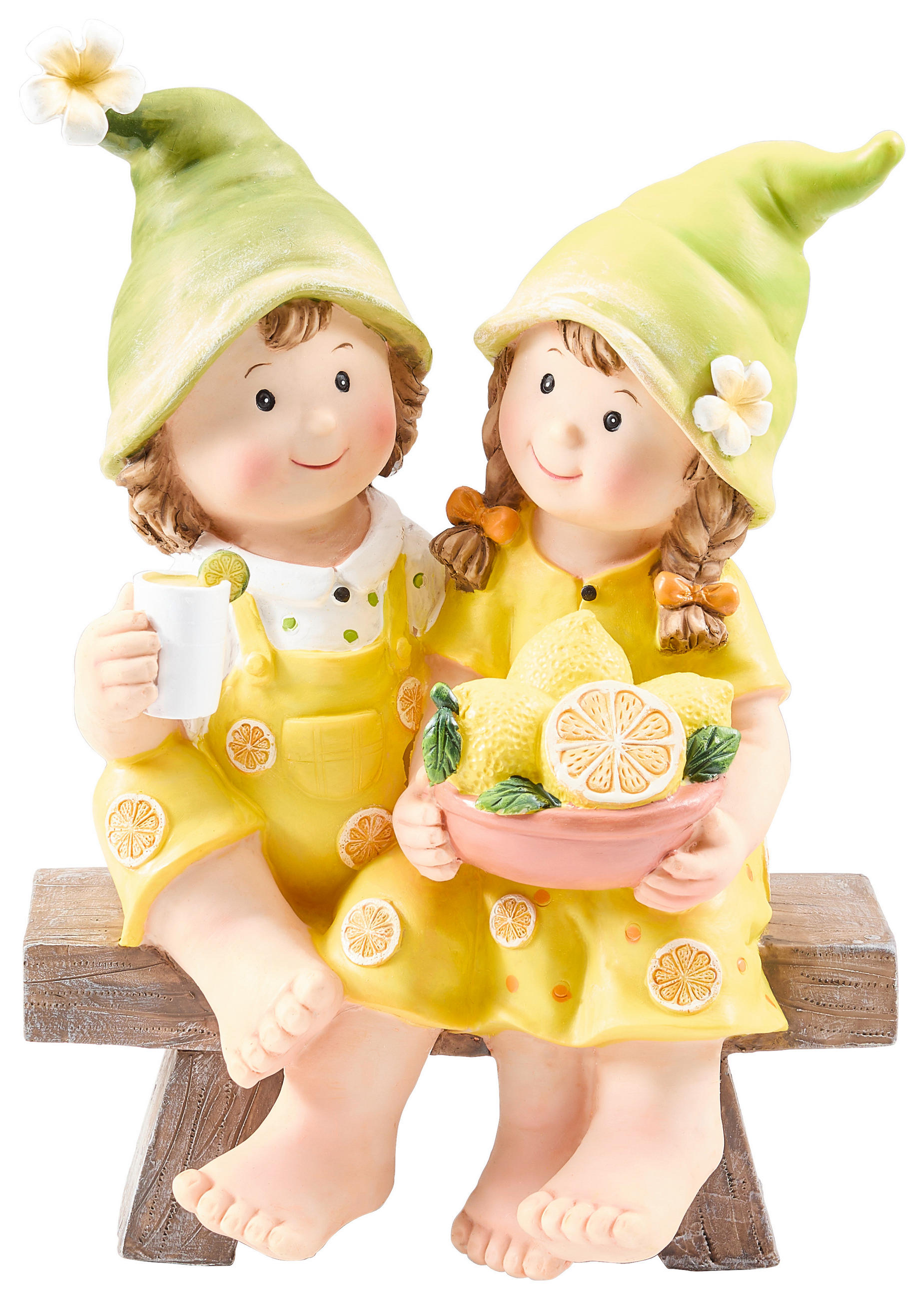 DEKOFIGUR KIND  - Gelb, LIFESTYLE, Kunststoff (19,5/27,5/11,5cm)