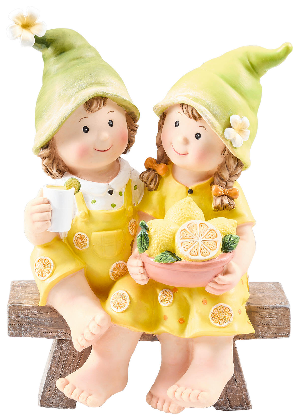 DEKOFIGUR KIND  - Gelb, LIFESTYLE, Kunststoff (19,5/27,5/11,5cm)