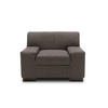 SESSEL Webstoff Graubraun    - Wengefarben/Graubraun, Design, Holz/Textil (101/74/85cm) - MID.YOU