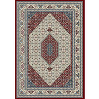 WEBTEPPICH 133/195 cm Ferrara Creme, Rot, Dunkelblau  - Rot/Creme, LIFESTYLE, Textil (133/195cm) - Novel