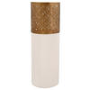 BODENVASE 60 cm  - Hellrosa/Goldfarben, Trend, Metall (20/60cm) - Kayoom