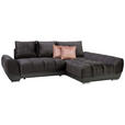 ECKSOFA in Braun, Grau  - Pink/Braun, MODERN, Textil/Metall (290/192cm) - Carryhome