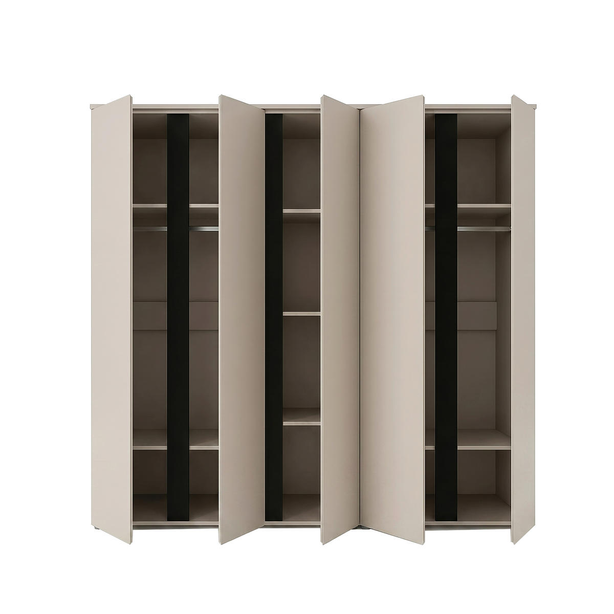 DREHTÜRENSCHRANK in Kaschmir  - Kaschmir, ROMANTIK / LANDHAUS, Holzwerkstoff (200/184/52cm) - Livetastic
