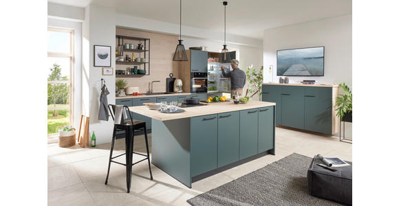 EINBAUKÜCHE - Grün, Design, Holzwerkstoff - Dieter Knoll
