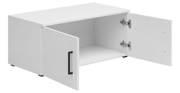 AUFSATZSCHRANK 80/35/40 cm - Schwarz/Weiß, MODERN, Holzwerkstoff/Kunststoff (80/35/40cm) - Carryhome