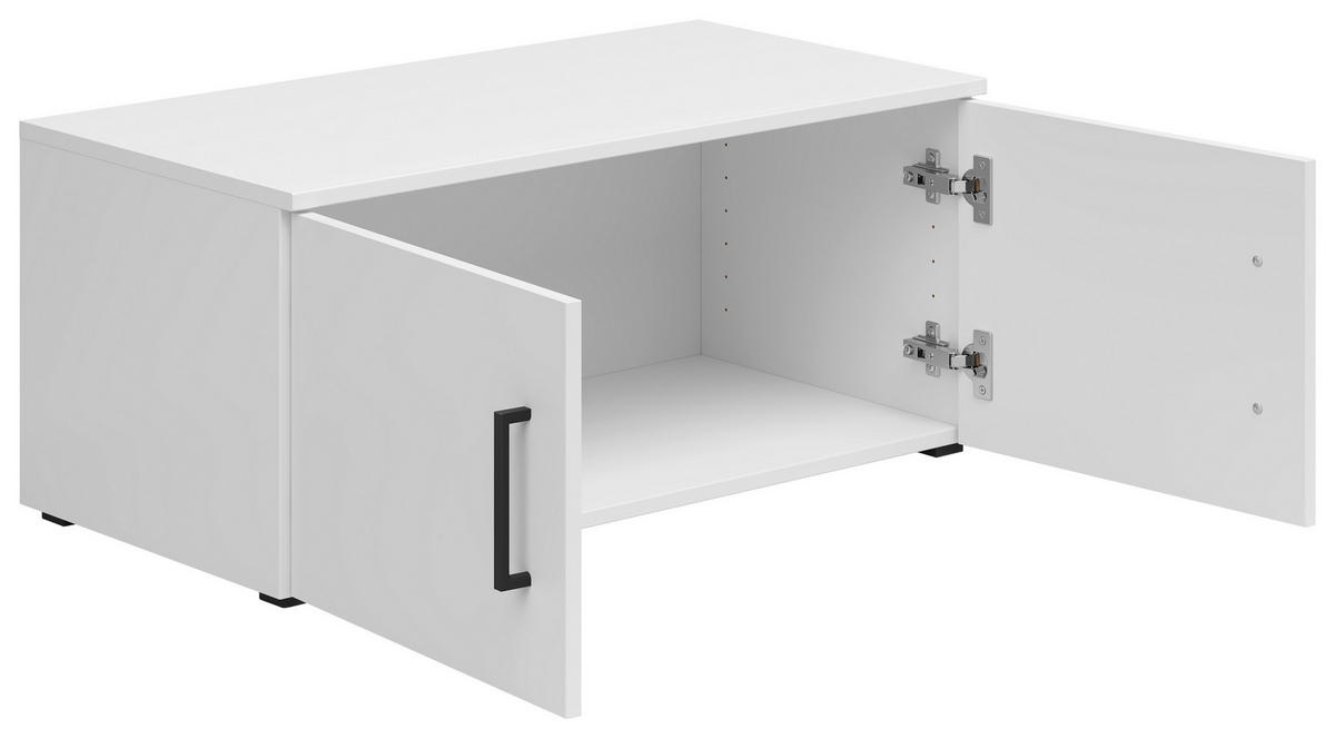 NADSTAVEC NA SKRIŇU, biela, 80/35/40 cm - čierna/biela, Modern, kompozitné drevo/plast (80/35/40cm) - Carryhome