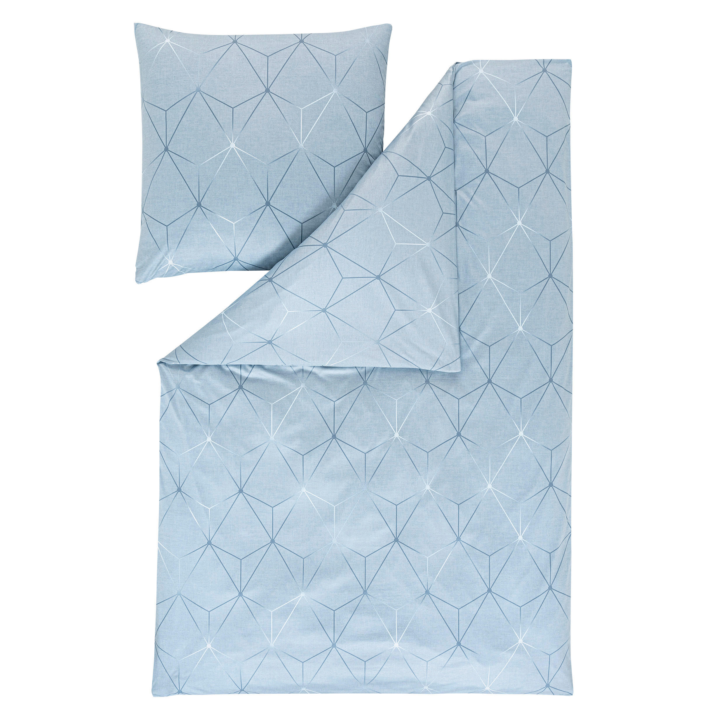 BETTWÄSCHE Interlock-Jersey 135/200 cm  - Blau, KONVENTIONELL, Textil (135/200cm) - Estella