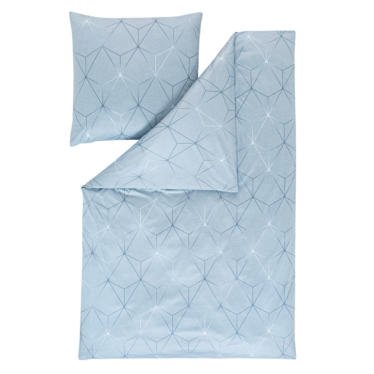 BETTWÄSCHE Interlock-Jersey 135/200 cm  - Blau, KONVENTIONELL, Textil (135/200cm) - Estella