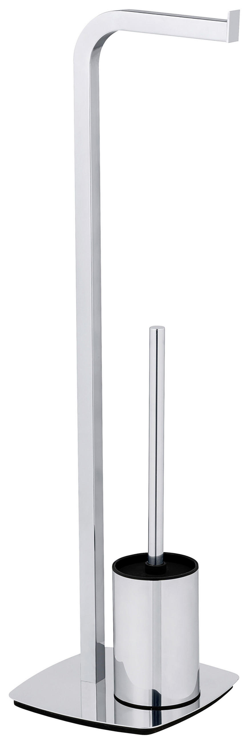 WC-BÜRSTENKOMBINATION in Metall  Kunststoff   - Chromfarben, KONVENTIONELL, Kunststoff/Metall (20/71,5/22cm) - Schöner Wohnen