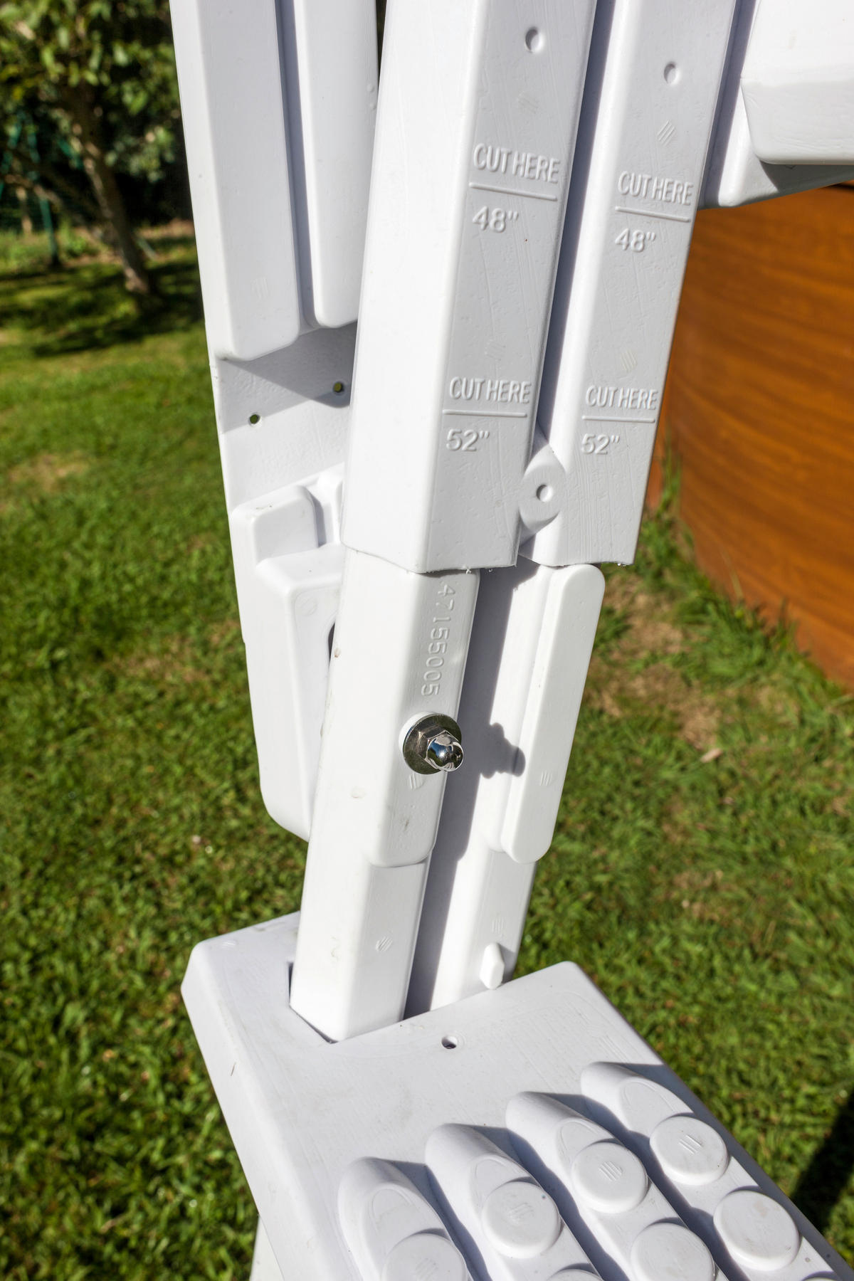 POOLLEITER 2024  - Weiß, KONVENTIONELL, Kunststoff (65/196/109cm) - Gre