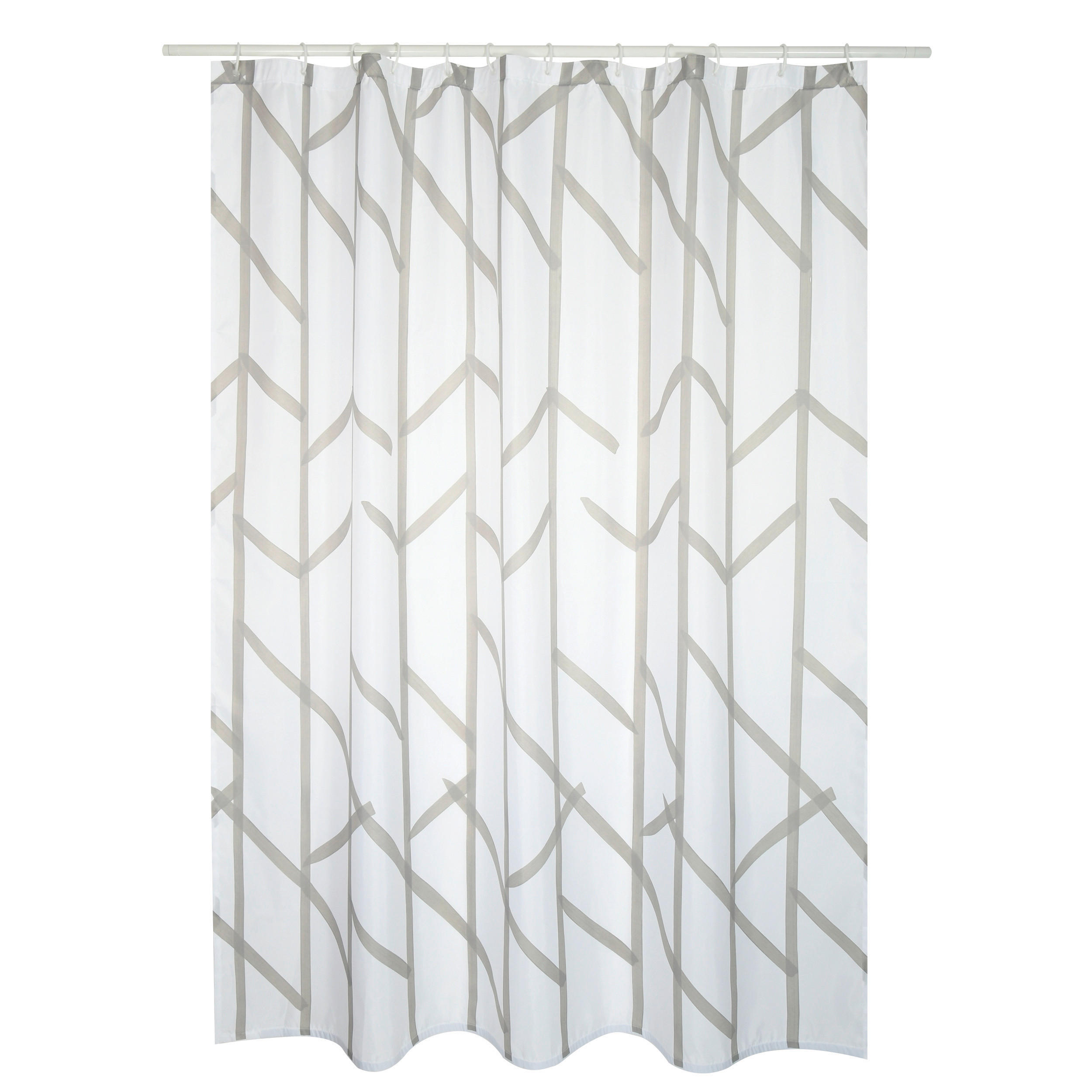 DUSCHVORHANG TREE 180/200 cm  - Taupe, Basics, Textil (180/200cm) - Spirella