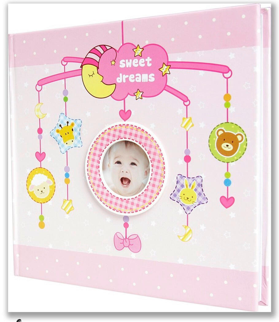 ALBUM ZA FOTOGRAFIJE       5/23,5/22 cm   - roza, Basics, karton (5/23,5/22cm)