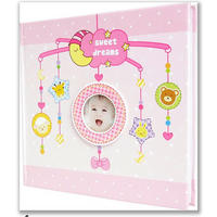 ALBUM ZA FOTOGRAFIJE       5/23,5/22 cm   - roza, Basics, karton (5/23,5/22cm)