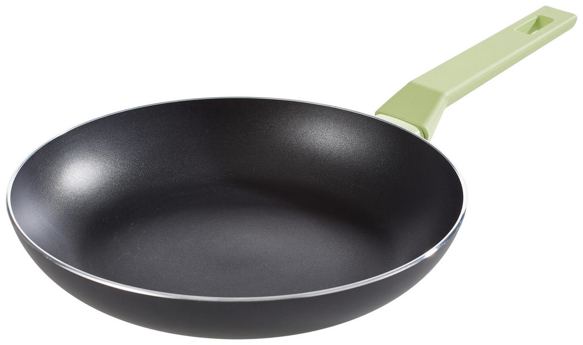 BRATPFANNE HOMEWARE PROFESSIONAL GREEN ILAG®-Antihaftbeschichtung 28 cm  - Schwarz, Basics, Metall (28cm) - Homeware Profession.