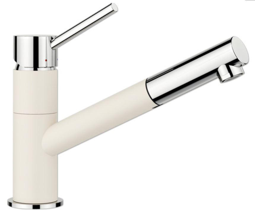 KÜCHENARMATUR 526953  - Chromfarben/Weiß, Basics, Metall (5,5/19,9/25,5cm) - Blanco