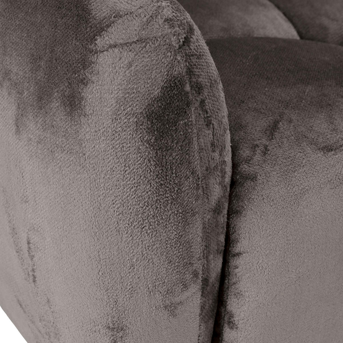 ECKSOFA Grau Flachgewebe  - Schwarz/Grau, MODERN, Kunststoff/Textil (235/275cm) - Landscape