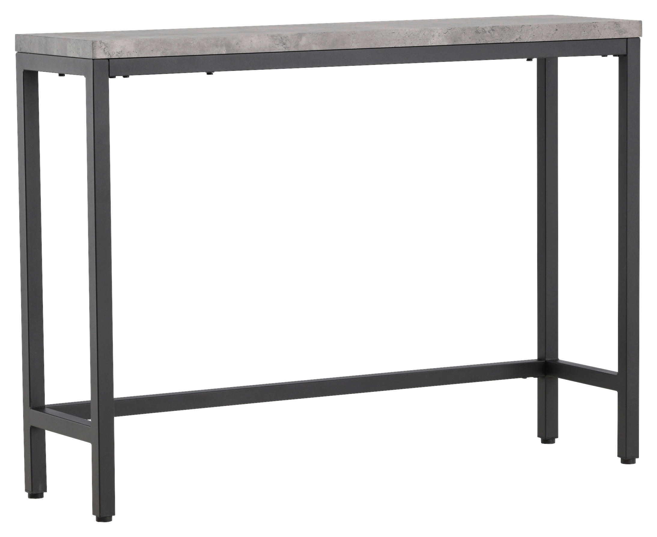 SIDOBORD i metall, trämaterial 110/30/80 cm  - svart/grå, Design, metall/trämaterial (110/30/80cm) - Livetastic