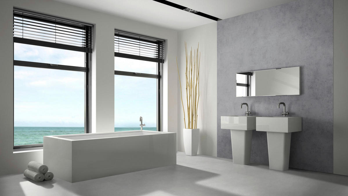 WANDPANEEL  - Grau, Design, Kunststoff (120/30/0,4cm)