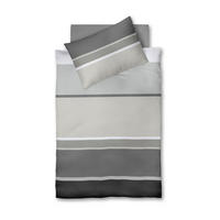 ÁGYNEMŰHUZAT-GARNITÚRA 140/200 cm  - világosszürke/kékesszürke, Basics, textil (140/200cm) - Fleuresse