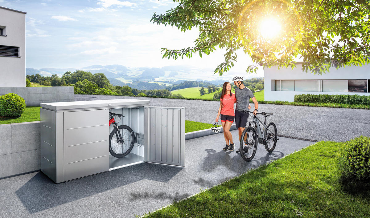 GARTENBOX Metall Grau  - Grau, Design, Metall (205/127/84,5cm) - Biohort