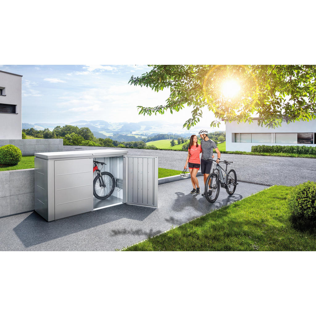 Thumbnail - Biohort Gartenbox, Grau, Metall, 205x127x84.5 cm, Gartenzubehör, Gartenkommoden & Gartenregale