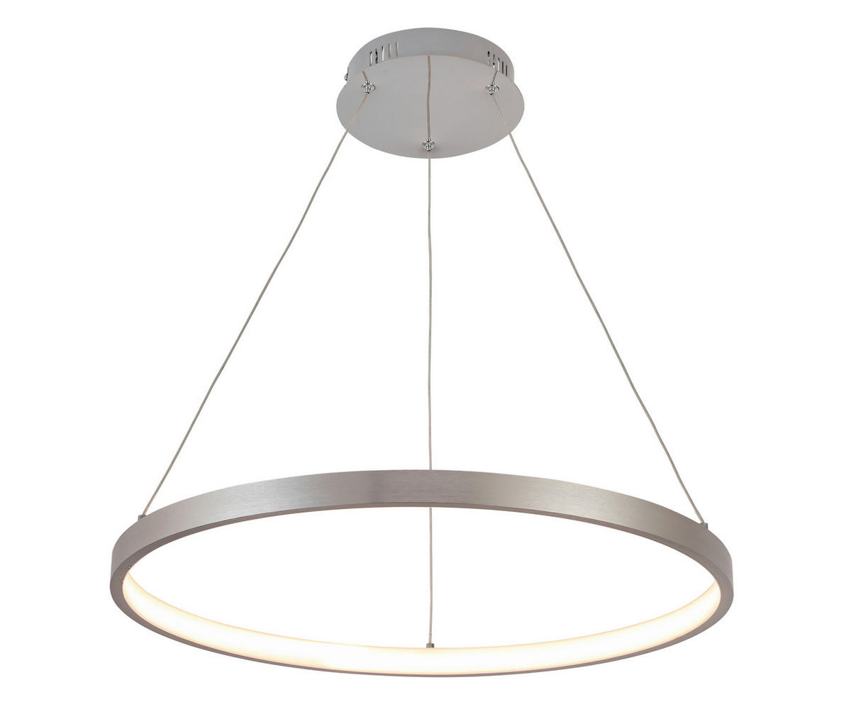 LED-HÄNGELEUCHTE 60/120 cm  - Alufarben, Design, Kunststoff/Metall (60/120cm) - Novel