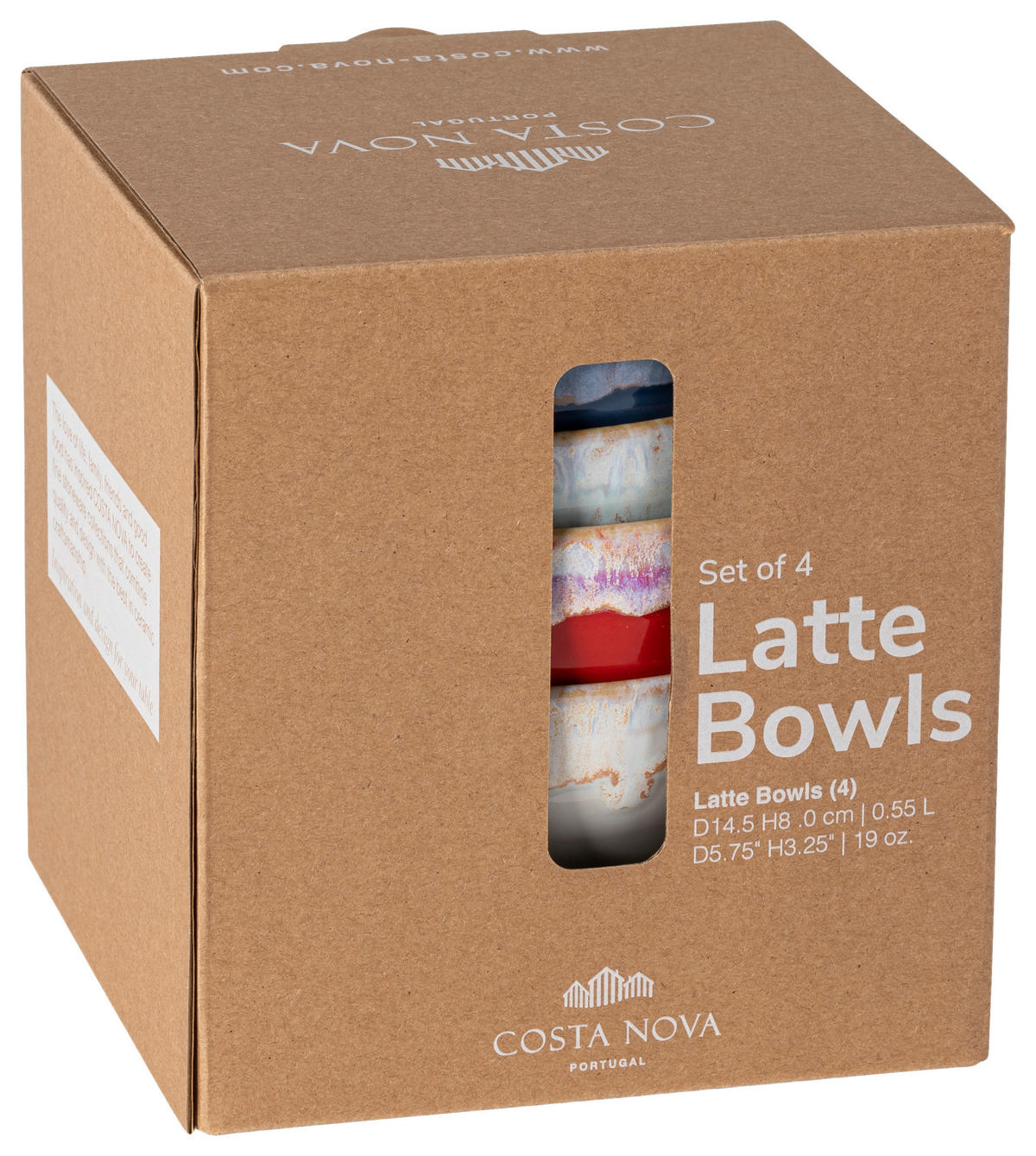 SCHÜSSELSET GRESPRESSO 4-teilig  - Multicolor, Basics, Keramik (15/8cm) - Costa Nova