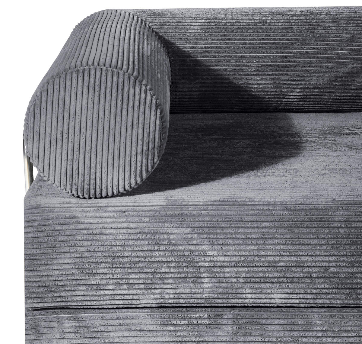 ZOFA S POSTELJNO FUNKCIJO,  siva tekstil  - siva, Design, tekstil (180/70/100cm) - P & B