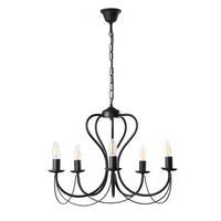 KRONLEUCHTER 55/105 cm   - Schwarz, Basics, Metall (55/105cm)