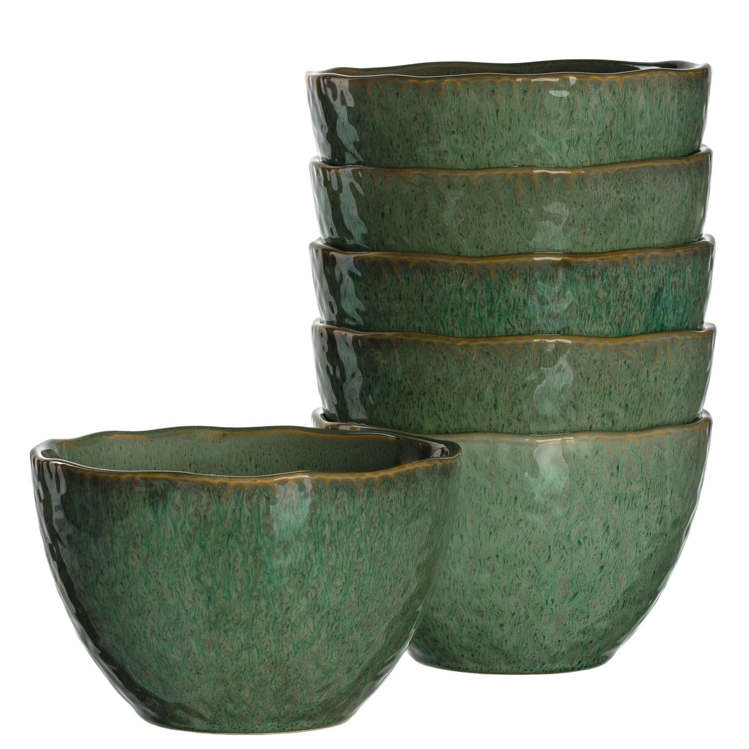 SCHÜSSELSET 6-teilig Matera   - Grün, LIFESTYLE, Keramik (15,30/9,50/15,30cm) - Leonardo