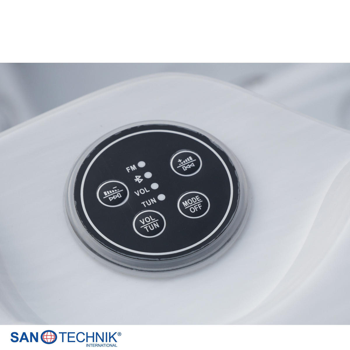 WHIRLPOOL Capri  - Grauweiß, KONVENTIONELL, Kunststoff (210/160/90cm) - Sanotechnik