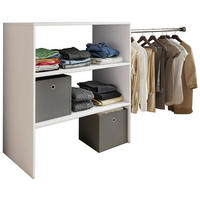 SNEDTAK HYLLA i vit  - vit, Basics, metall/trämaterial (90/100/50cm) - MID.YOU