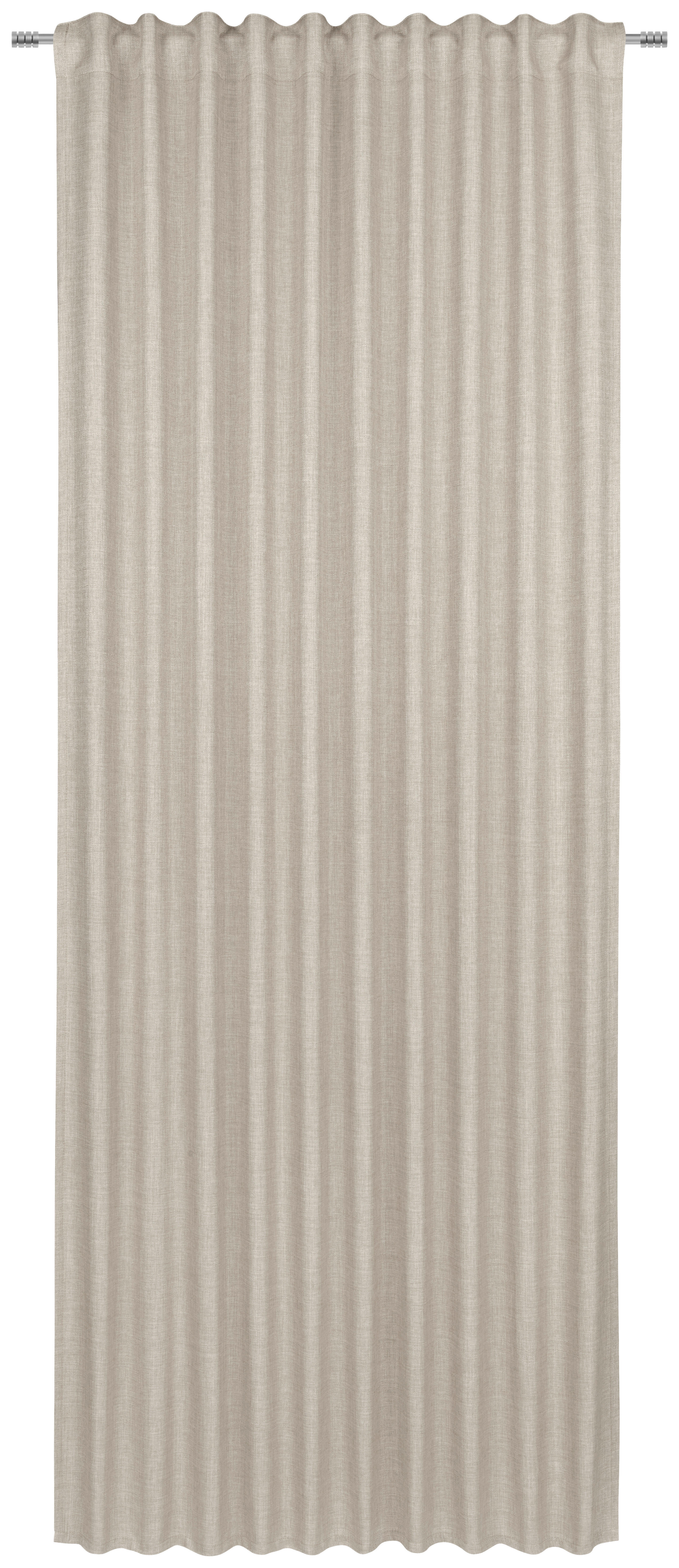 FERTIGVORHANG blickdicht 140/245 cm   - Beige, Basics, Textil (140/245cm) - Boxxx