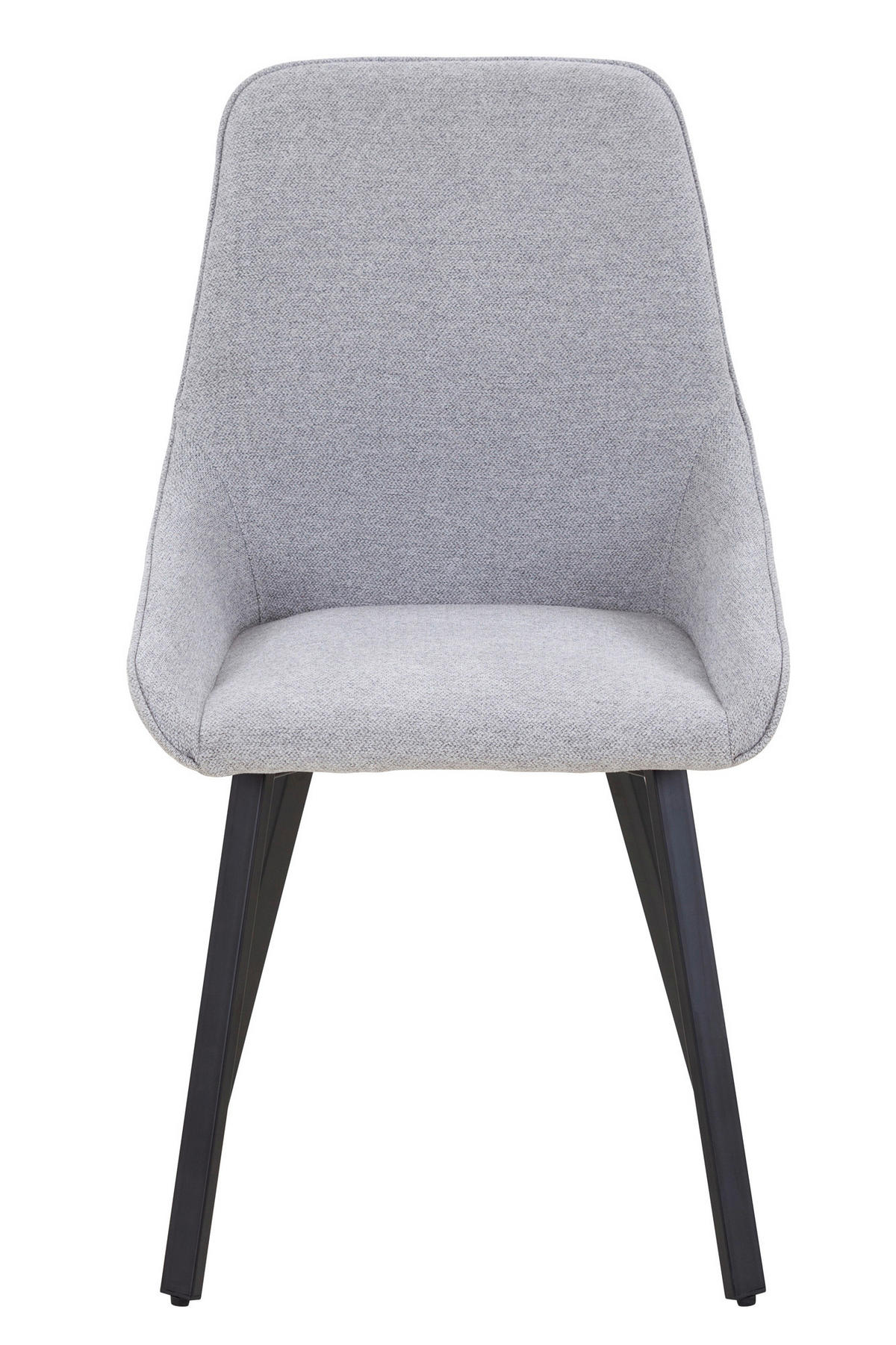 SADA STOLIČIEK 2 kus - čierna/sivá, Modern, kov/textil (51/87/47cm) - Livetastic