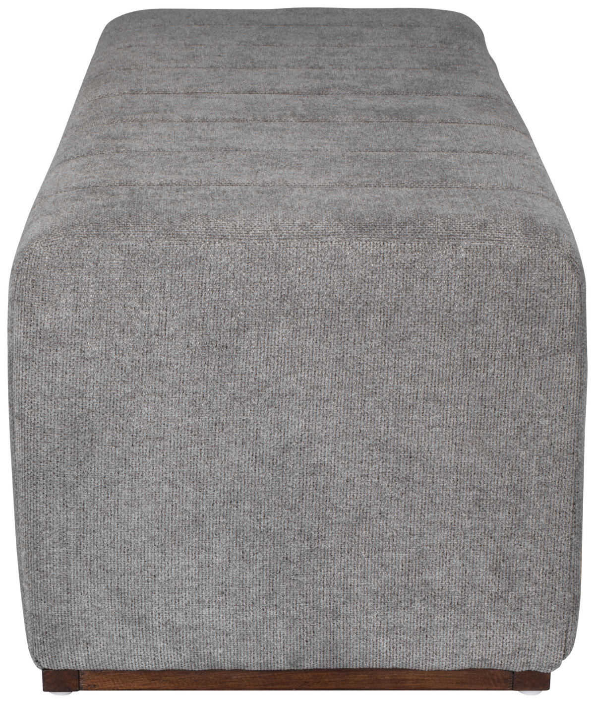 HOCKERBANK in Holz, Textil Grau  - Naturfarben/Grau, Design, Holz/Textil (122/41/45cm) - MID.YOU