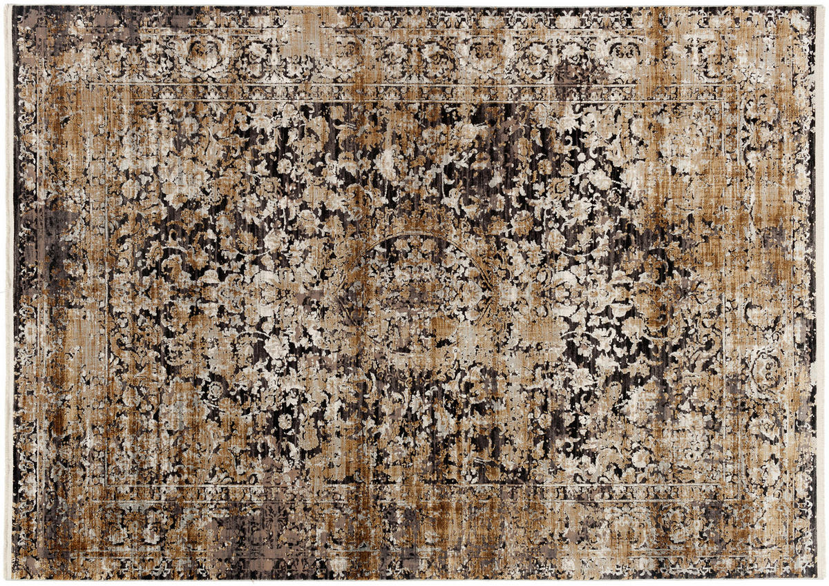 WEBTEPPICH 200/290 cm Le Mans Grau, Goldfarben  - Goldfarben/Grau, Design, Textil (200/290cm) - Dieter Knoll