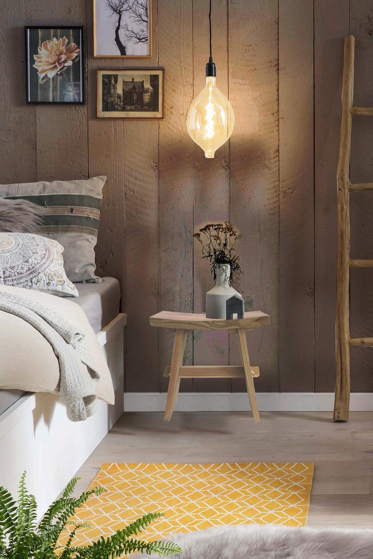 GARTENHOCKER  - Naturfarben, Design, Holz (45/45/25cm) - Livetastic