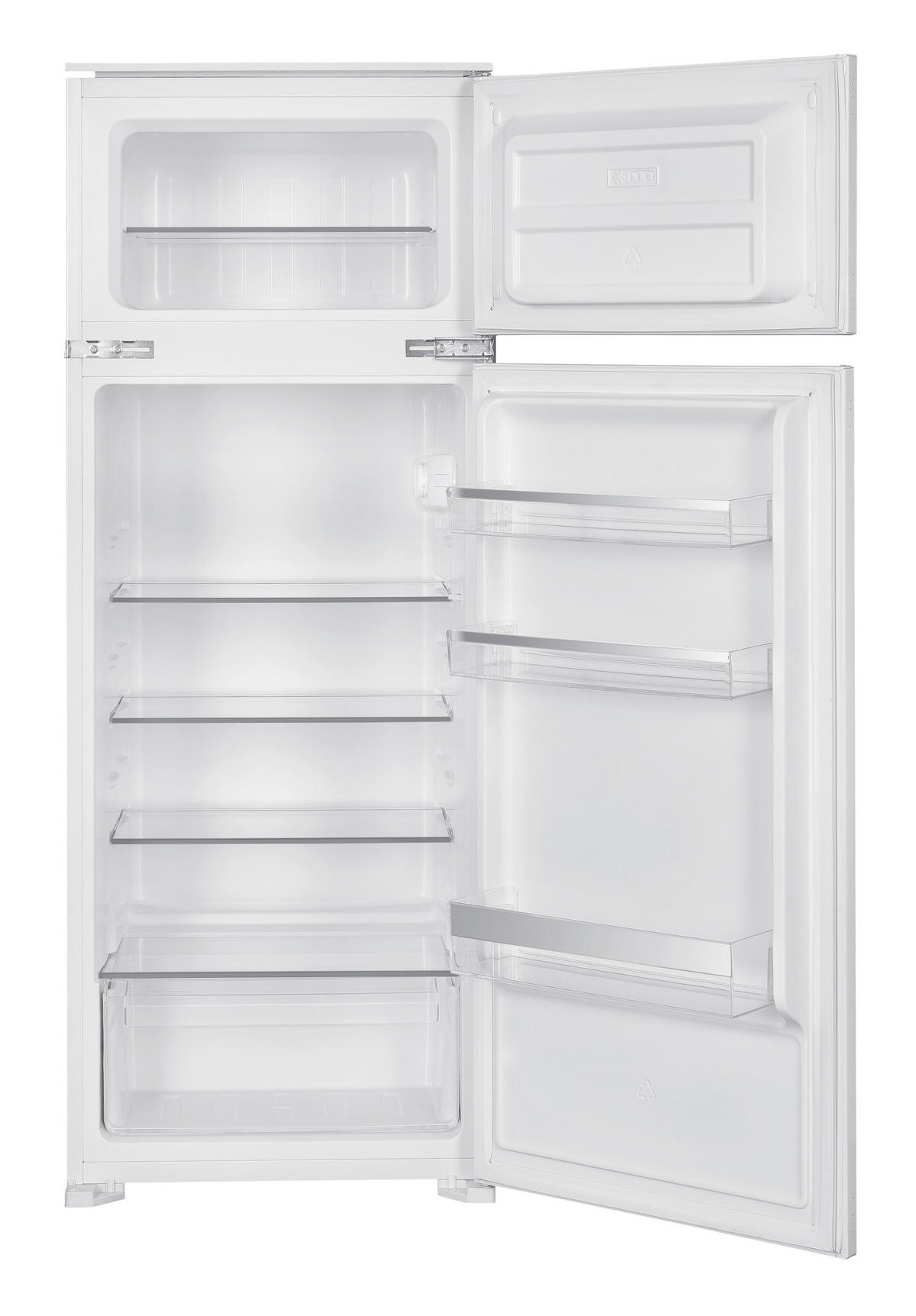 KÜHL-GEFRIER-KOMBINATION WDD230.4EEB  - Weiss, Basics, Kunststoff (54/145/54cm) - Wolkenstein
