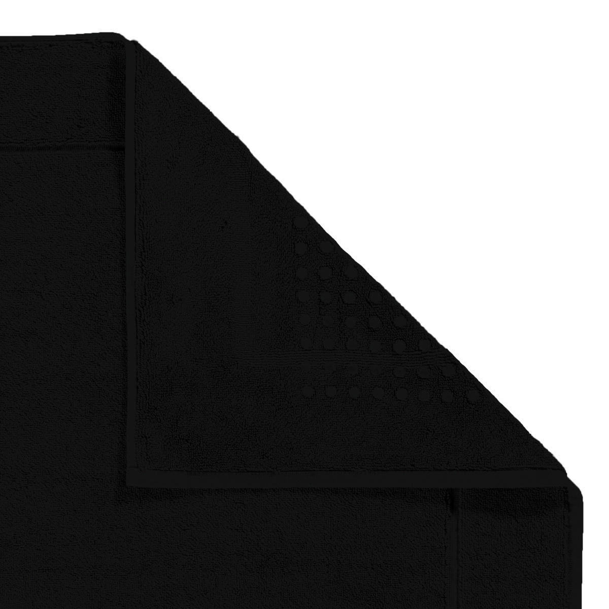 BADEMATTE Schwarz 60/60 cm  - Schwarz, Basics, Textil (60/60cm) - Aquanova