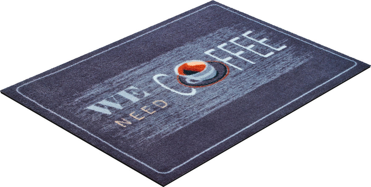 FUßMATTE 60/85 cm Coffee  - Hellbraun/Dunkelgrau, Design, Kunststoff/Textil (60/85cm) - Grund