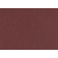 3-SITZER-SOFA in Leder Weinrot  - Weinrot/Schwarz, Design, Leder/Metall (190/84/99cm) - Dieter Knoll