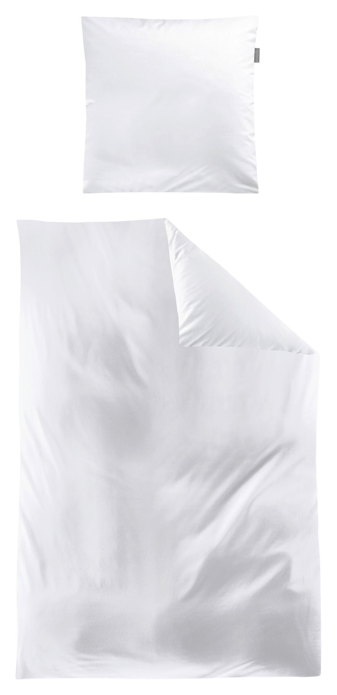 BETTWÄSCHE Makosatin 135/200 cm  - Weiß, KONVENTIONELL, Textil (135/200cm) - Irisette