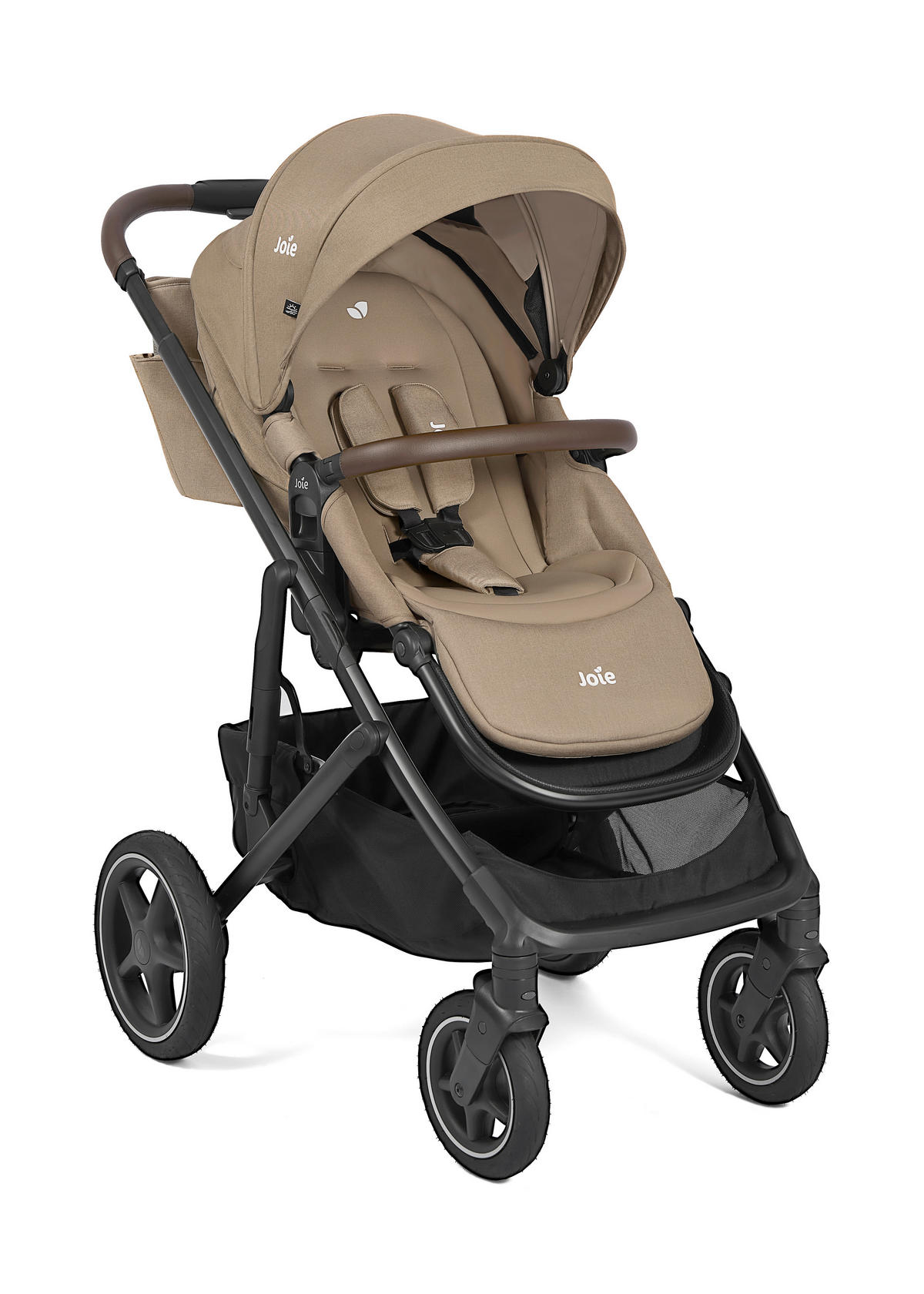 KINDERWAGENSET Elara 4in1  - Beigebraun/Schwarz, Basics, Textil/Metall (64/112/97cm) - Joie