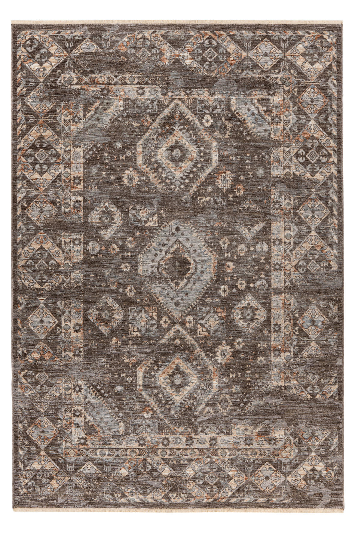 COVOR CU ȚESĂTURĂ PLATĂ  - taupe, Basics, textil (120/170cm)