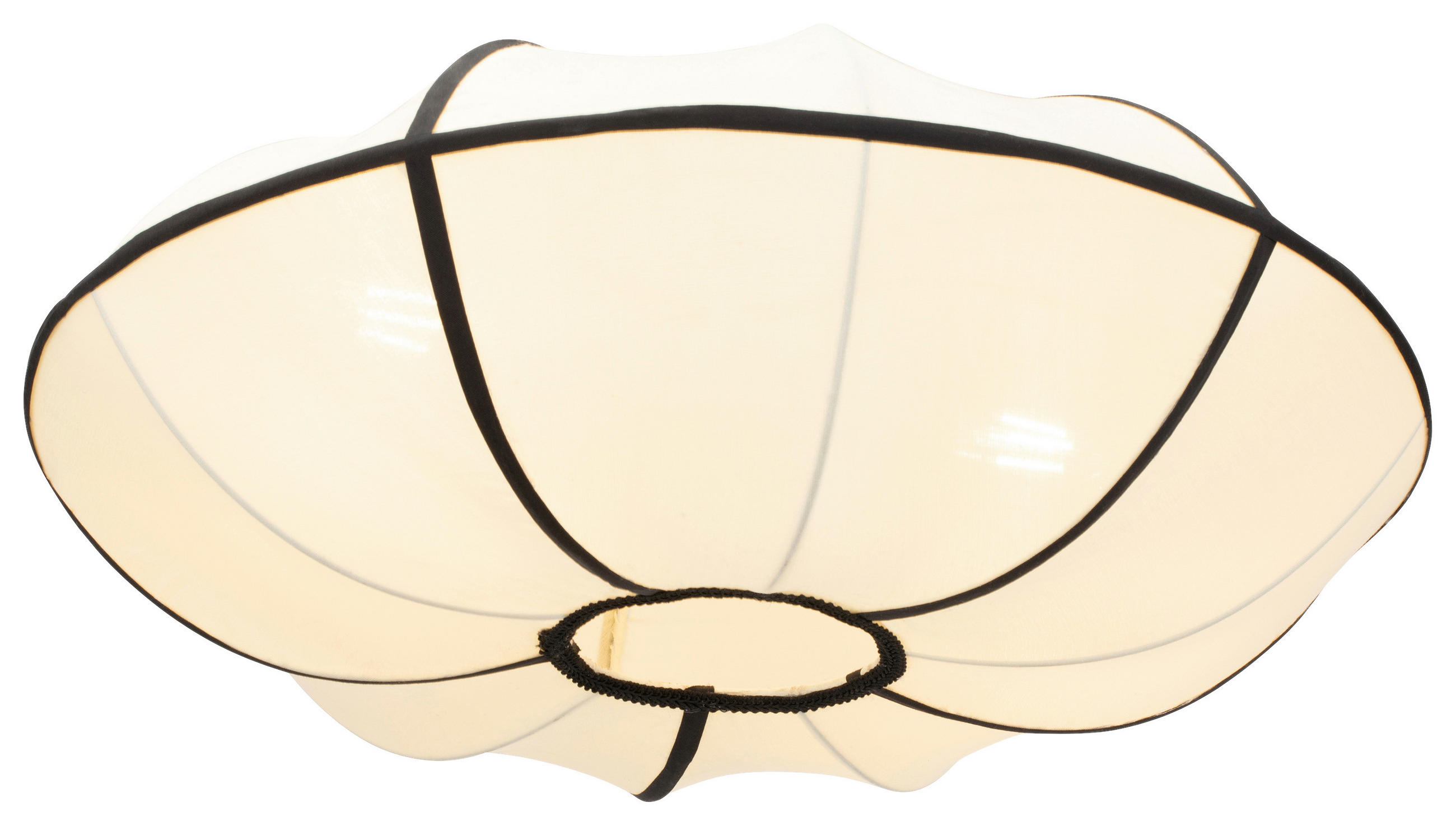 HÄNGELEUCHTE 50/24 cm   - Beige/Schwarz, Design, Textil/Metall (50/24cm) - Collet's Monde